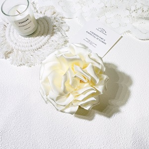 11CM Style coréen trois dimensions fleur mariage Satin épingle à cheveux Rose cheveux accessoires fée élégance postiche pivoine fleur - Product Image 4