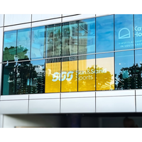 Écran LED holographique ultra-fin à 95% de transparence, écran LED transparent, panneau mural vidéo pour fenêtres en verre