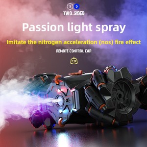 <span class=keywords><strong>RC</strong></span> <span class=keywords><strong>Stunt</strong></span> <span class=keywords><strong>Racer</strong></span> 360 °   Voiture télécommandée universelle tout-terrain aquatique étanche, jouet de cascades latérales, cadeau de fête - Product Image 4