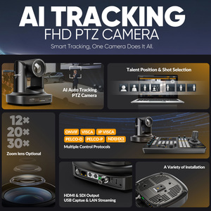 Caméra de diffusion en direct PTZ Avmatrix EAGLE P12A/20A/30A avec suivi automatique IA, zoom optique 12X 20X 30X, sortie HDMI et SDI - Product Image 2