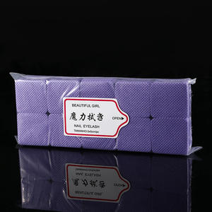 Vente chaude 1000 pièces ongles cils <span class=keywords><strong>Gel</strong></span> dissolvant tampons lingettes fondre <span class=keywords><strong>soufflé</strong></span> dissolvant de vernis jetable outil non pelucheux propre coton - Product Image 6