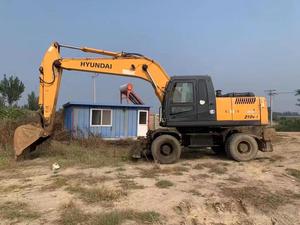 Excavadora Usada en Venta, Excavadora de Ruedas Hyundai 210W-7 de 21 Toneladas, Excavadora de Ruedas 210 220 para Construcción en Venta en Shanghái - Product Image 3