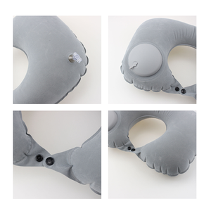 Almohada de cuello de viaje inflable en forma de U para regalos de bienvenida - Product Image 4