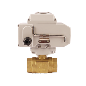 Vanne à bille électrique intelligente 12v 24v DC 3 voies en laiton à moteur fonctionnant avec contrôle marche-arrêt pour les applications de gazole à eau - Product Image 4