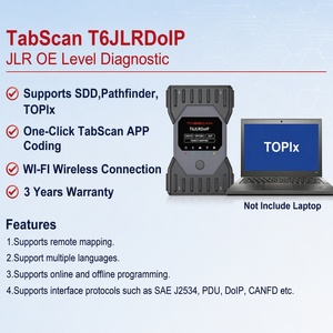 TabScan T6JLRDoIP JLR DoIP VCI J2534 Diagnostic pour Jaguar Land <span class=keywords><strong>Rover</strong></span> OE SDD Pathfinder TOPIx Codage et programmation d'ECU CAN FD - Product Image 2