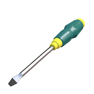 Flat Head <b>Screwdriver</b> Chrome Vanadium Steel Magnetic Insulated Industrial Grade 1 Pc - Product Image 1