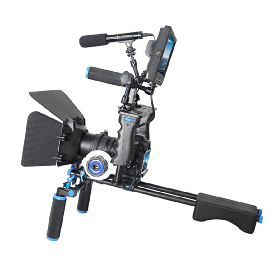 Camera Schouderbevestiging Schouder Rig Zwart Abs Kk6 Glasvezel Sr 500 Zwart Camerariem voor Buiten Fotografie Schouder Bracketport Stabilizer Rig