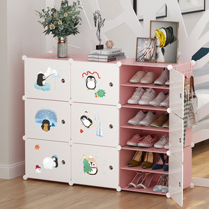 Modern Plastic <b>Shoe</b> <b>Rack</b> With Dustproof <b>Storage</b> For Home Dormitory Multi Layer Freestanding Design - Product Image 1