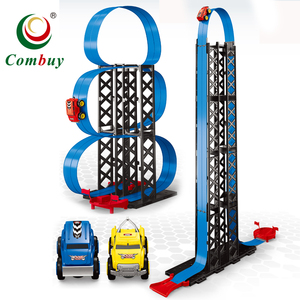 Ensemble de jeu de piste, ensemble de jouets de course pour enfants, voiture à inertie sur rail - Product Image 1