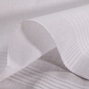M005 Convient à la broderie Impression Blanc Coton Satin <span class=keywords><strong>Tissu</strong></span> Grande Taille 16 "xx16" Ourlet Cousu Mouchoirs pour Hommes - Product Image 5
