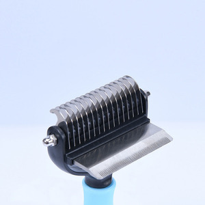 Peigne à nouer en silicone à double tête Peigne pour chien à double usage pour enlever les poils flottants pour chiens - Product Image 5