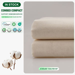 <b>Combed</b> Compact 100% Cotton Greige Fabric 60x60 134x105 Competitive Price Fabric Woven for Lady Dress <b>Hot</b> Selling Fast Delivery - Product Image 1