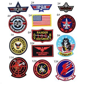 <span class=keywords><strong>Hook</strong></span> & <span class=keywords><strong>Loop</strong></span>/Eisen auf Twill Stickerei Aviator Armband Abzeichen Patch für Winter jacke - Product Image 2