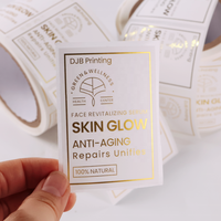 Autocollants personnalisés |   Étiquette dorée à chaud et autocollant en feuille d'or, impression personnalisée pour emballages de parfums, cosmétiques et produits de beauté