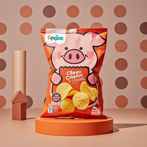 Sacs d'emballage en plastique de qualité alimentaire en aluminium imprimés sur mesure en gros pour chips, bonbons, tranches de <span class=keywords><strong>banane</strong></span>, sacs à scellage arrière - Product Image 5