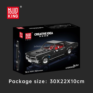 Конструктор MOULD KING 10199 GTO: Модель спортивного автомобиля-мускулка, пластиковый сборный набор, строительные блоки, игрушки - Product Image 6