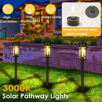 Lampes solaires à led pour l'extérieur Éclairage paysager étanche Voie Pelouse Décorer Lampes solaires de jardin