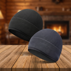 Premium <b>Winter</b> Knitted Beanie Hat Cashmere Blend Dobby Style Flat Knit Warm Unisex <b>Winter</b> <b>Cap</b> Factory Wholesale Custom Logo - Product Image 3