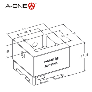 A-ONE máy tiện CNC uniblank & mâm cặp quan trọng của Máy phay để giữ chắc chắn điện cực vuông 20mm hoặc phôi 3a-540103 - Product Image 6
