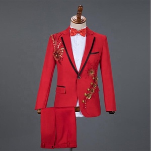 <span class=keywords><strong>Costume</strong></span> abito paillettes abito da scena coro abito da uomo cantante ospite abito maschio adulto - Product Image 2