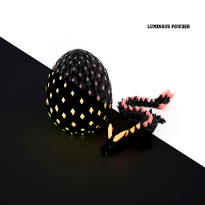 Giocattolo Antistress a Forma di Uovo di <span class=keywords><strong>Drago</strong></span> Stampato in 3D, Effetto Luminescente, Modello Flessibile di Creatura Mitica in Plastica - Product Image 5