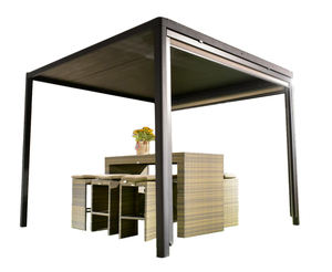 Sunawning Pergola Tuinhuisje Outdoor Waterdicht, Pergola Gemotoriseerde Louvre Waterdicht, Pergola Intrekbare Schaduw - Product Image 3
