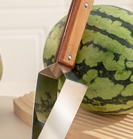 Groothandel Nieuwe Snij Watermeloen Artefact Segmentatie Roestvrij Staal Fruit Mes Snijden Watermeloen Gereedschap
