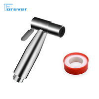Vente chaude noir toilette compagnon ménage toilette pistolet 304 acier inoxydable femme laveuse vadrouille piscine chasses toilette