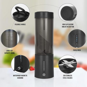 Mélangeur portable étanche professionnel Shakes et Smoothies Mini mélangeur personnel rechargeable de type C de 16 oz - Product Image 4