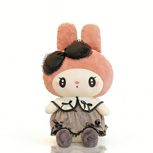 Figura de Peluche de Anime Kuromied Melodyed de 40-100CM, Derivados de Animación, con Lazo, Adorable Juguete de Peluche de Sanrio - Product Image 3