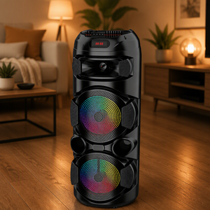 Zqs2801 फैक्टरी थोक नए दोहरे 8 इंच rgb प्रकाश t स्पीकर 40w उच्च शक्ति पोर्टेबल होम स्टीरियो ऑडियो स्पीकर - Product Image 2