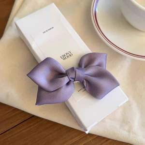 Barrettes et épingles à cheveux en tissu KAKA colorées avec nœuds bonbons et pastel, 7 cm, écologiques, pour mariages et demoiselles d'honneur de la Saint-Valentin - Product Image 4