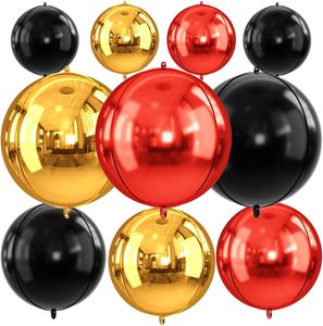 15 Palloncini in Foil 4D Viola Chiaro, Rosa, <span class=keywords><strong>Oro</strong></span>, Rosso da 22/15/10 Pollici per Decorazioni di Laurea, Compleanno, Matrimonio, Halloween, Natale - Product Image 4