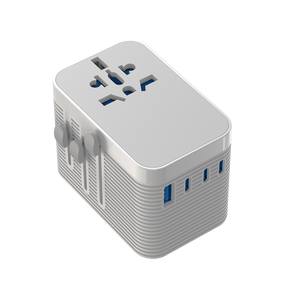 Quốc Tế 6 trong 1 phổ travel <span class=keywords><strong>adapter</strong></span> 4 cổng USB 1 Type-C PD chức năng máy tính xách tay máy ảnh máy tính bảng tường sạc - Product Image 1