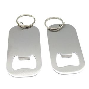 Ouvre-bouteille et décapsuleur promotionnel moderne en alliage de zinc à tête plate, personnalisable avec impression par sublimation sur carte vierge, portable, durable, avec aimant - Product Image 2