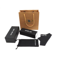 Étui à lunettes rectangulaire fait main Xiongda en cuir PU, étui à lunettes de soleil pliable, boîte de rangement magnétique pour lunettes, ensemble d'emballage en papier