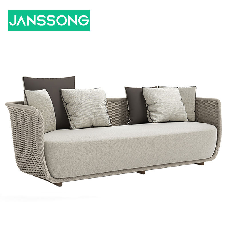 Canapé deux places – Rotin tressé