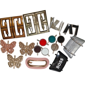 Hebillas <span class=keywords><strong>de</strong></span> Sandalias para Mujer <span class=keywords><strong>de</strong></span> Aleación <span class=keywords><strong>de</strong></span> Zinc con Pedrería y Lentejuelas, Personalizables, <span class=keywords><strong>de</strong></span> Alta Calidad, Elegantes y Lujosas, Decoraciones Doradas para Zapatos JQR - Product Image 4