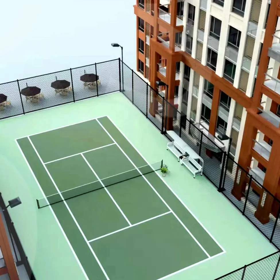 Bidang dayung pasokan pabrik OSI dalam ruangan lapangan Padel panoramic lapangan tenis Padel