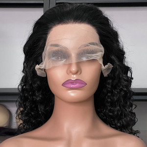 Perruque Lace Front Water Wave 100% Cheveux Humains Naturels Bouclés pour Femmes - Product Image 1