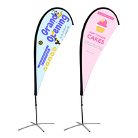 Drapeaux de plage publicitaires personnalisés avec logo imprimé, bannières promotionnelles, drapeaux plume, drapeaux goutte d'eau, drapeaux de plage