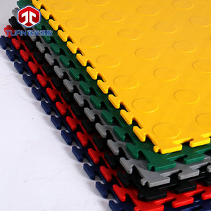Tuan Interlocking PVC Flooring Square Wear Resistant Slip Resistant For Car Repair Workshop Industrial Use - Product Image 1