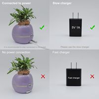 Pot Bunga Sensor Elektronik Digital Pintar dengan WIFI Desain Modern untuk Penggunaan di Rumah