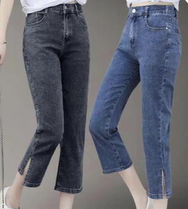 Jeans Skinny a Vita Alta da Donna di Seconda Mano, Jeans Vintage Lavati a Gamba Dritta Usati, Jeans da Donna Preloved - Product Image 4