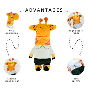Tùy Chỉnh Chất Lượng Cao Mềm Động Vật Sang Trọng Giáo Dục Ngón Tay Con Giraffe Tay Con Rối Đồ Chơi Tương Tác Vai Trò Chơi Vui Vẻ Học Tập Đồ Chơi - Product Image 5