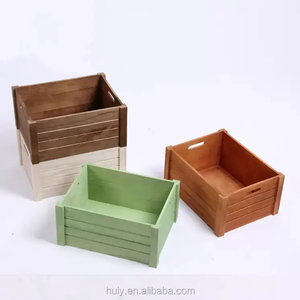 Scatola regalo personalizzata in fabbrica cassa <span class=keywords><strong>legno</strong></span> di pino <span class=keywords><strong>cassette</strong></span> di stoccaggio con manici - Product Image 6