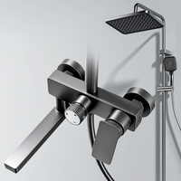 Meilleure vente en stock : Ensemble de douche thermostatique à touches piano, 4 modes, 4 sorties, jet doux, chromé – Le favori d'Europe et d'Amérique