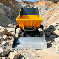Véhicule de transport sur chenilles compact et robuste ME500 avec une capacité de charge de 500 kg, équipé d'un moteur puissant comme composant central