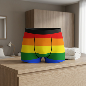 Customizable Breathable Knitted Plain Elastic Long <b>Boxer</b> Briefs Heat-transfer Printed with Your Own Graphic <b>Custom</b> Print - Product Image 3