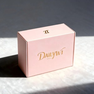 กล่องกระดาษลูกฟูกพับได้แบบพกพา พร้อมหูหิ้วสำหรับขนย้ายและจัดแสดงสินค้าอิเล็กทรอนิกส์หรือของขวัญ สามารถปรับแต่งได้ตามความต้องการ - Product Image 6